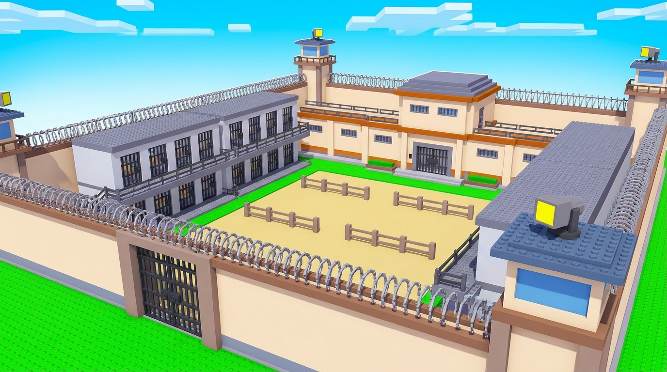 Prison map concept